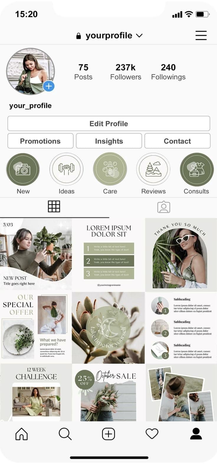 Instagram social media preview
