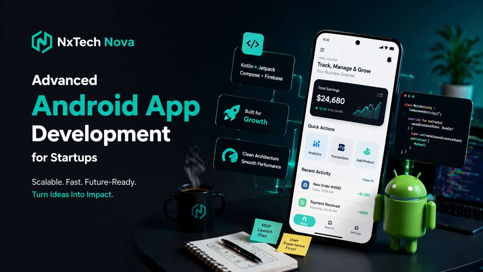 Advanced Android app development for startups