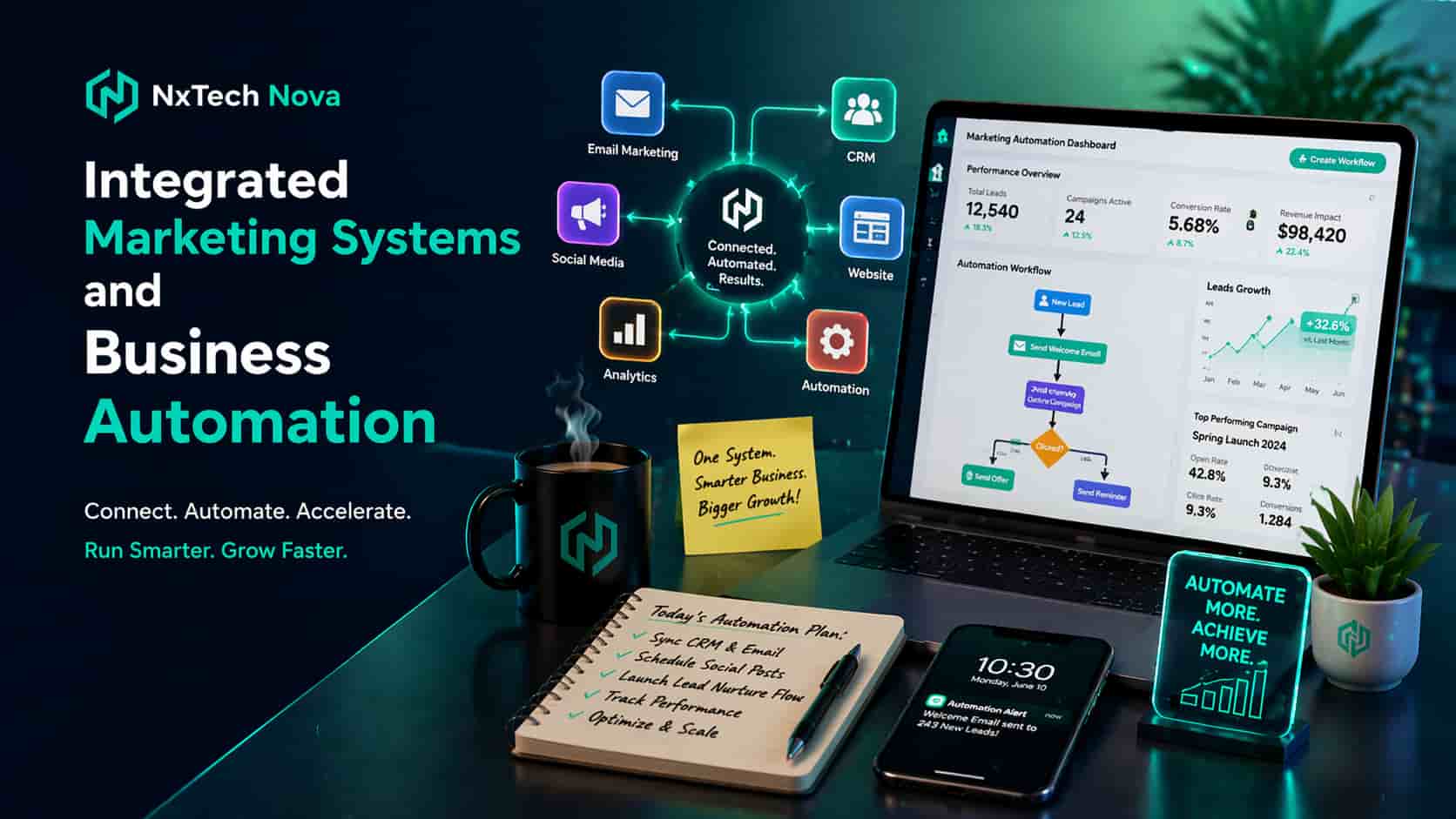 Integrated marketing systems and business automation