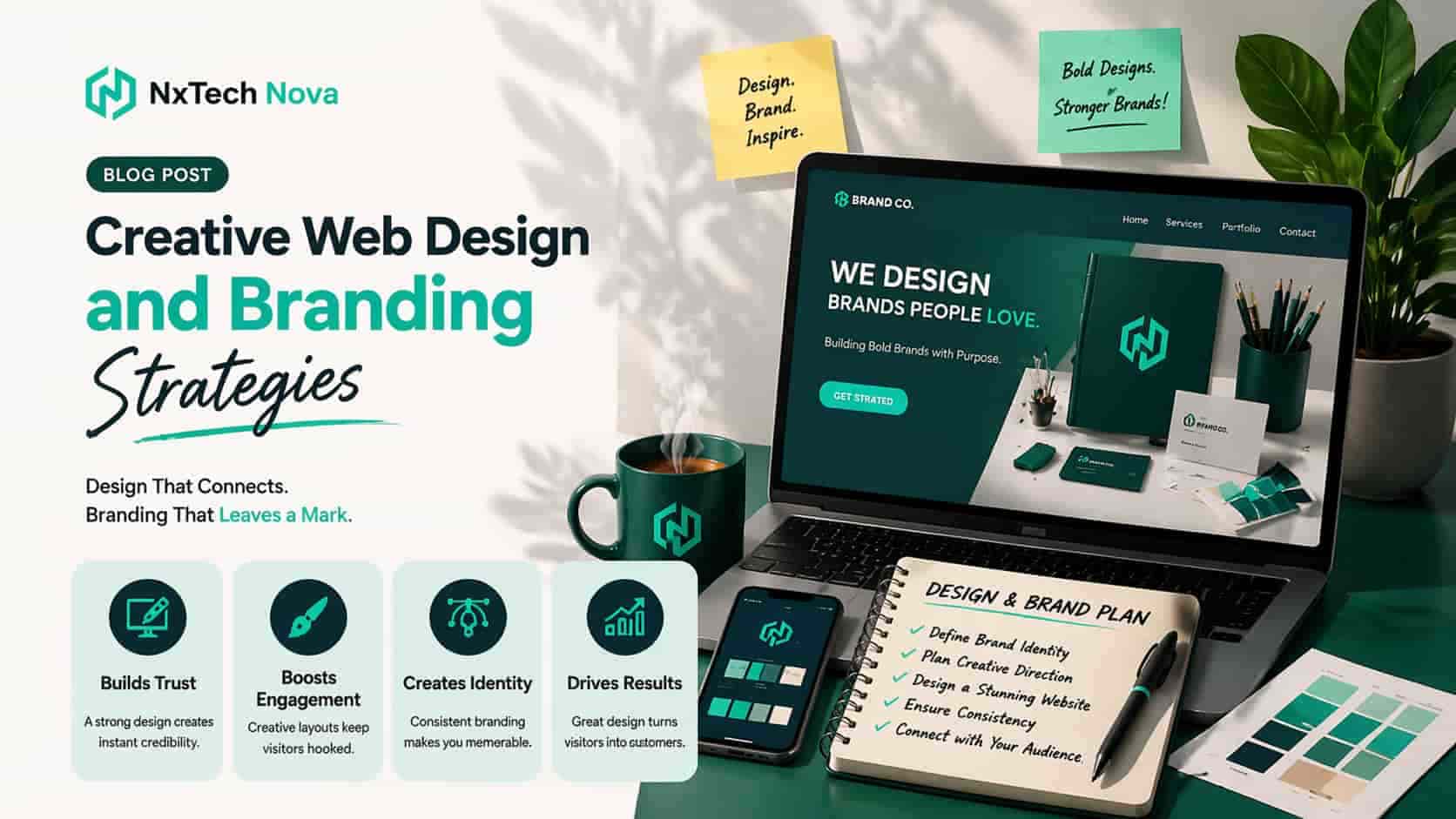 Creative web design and branding strategies